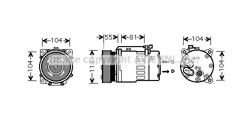 AVA QUALITY COOLING Компрессор, кондиционер VWK270